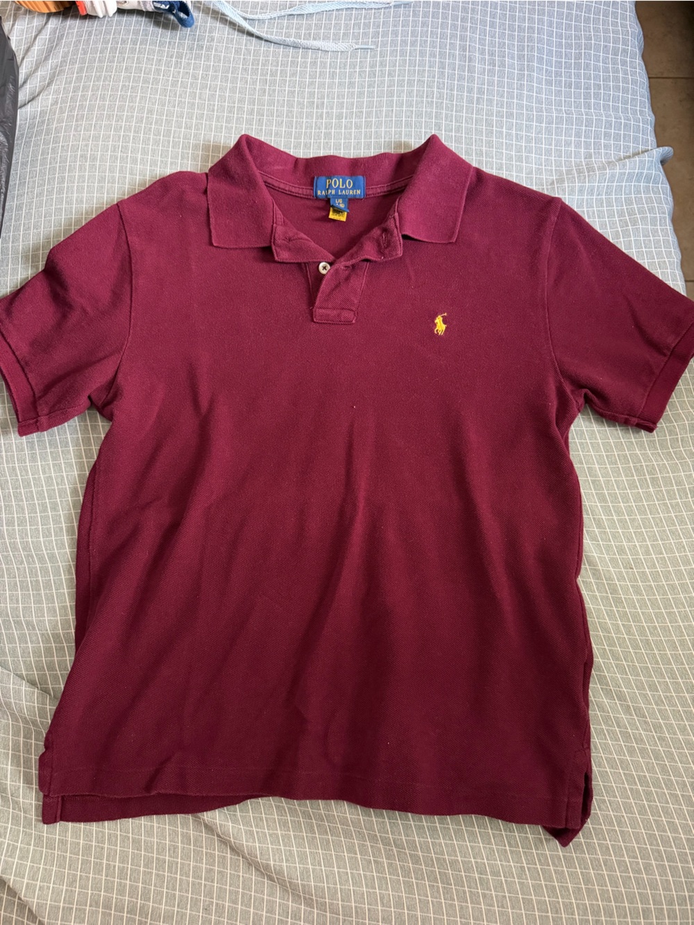 Polo by Ralph Lauren Boys Burgundy Polo Shirt